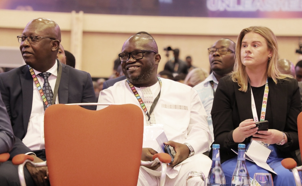 Some delegates at the opening of the Mobile World Congress in Kigali on Tuesday, October 25. Over 2000 people representing 99 countries are attending the congress in Kigali. Craish BAHIZI Some delegates at the opening of the Mobile World Congress in Kigali on Tuesday, October 25. Over 2000 people representing 99 countries are attending the congress in Kigali. Craish BAHIZI
