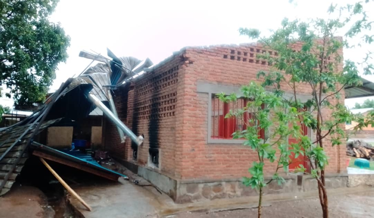 One of several infrastructure including schools, homes that were damaged by  strong windstorm mixed with a heavy downpour on Thursday, October 27. The disasters also left some students injured to some affected schools.