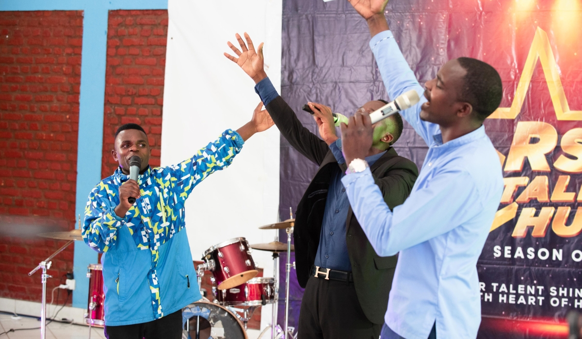 Contestants perform during the Western Province auditions in Kayonza District. Courtesy