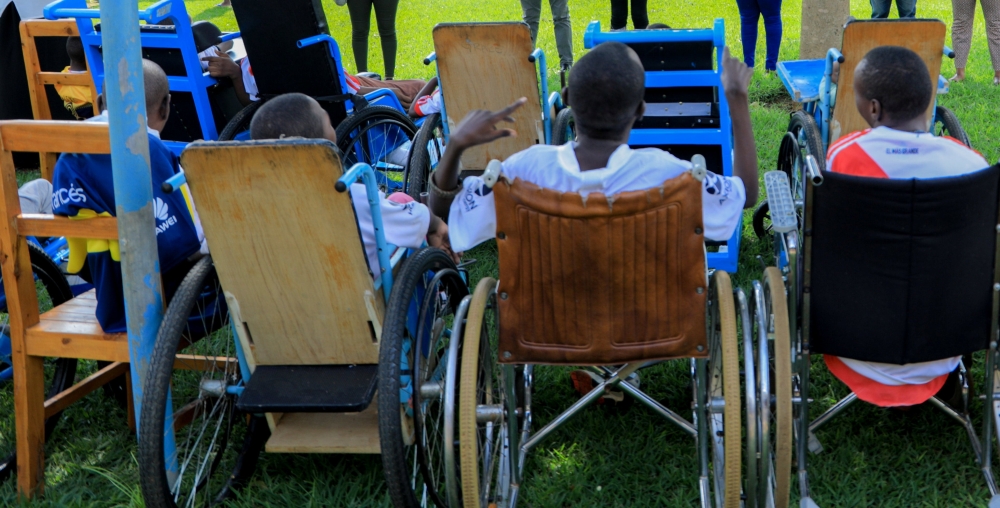 Some children with disabilities who live at a centre in Gahanga, Kicukiro District. Photo: Craish Bahizi.