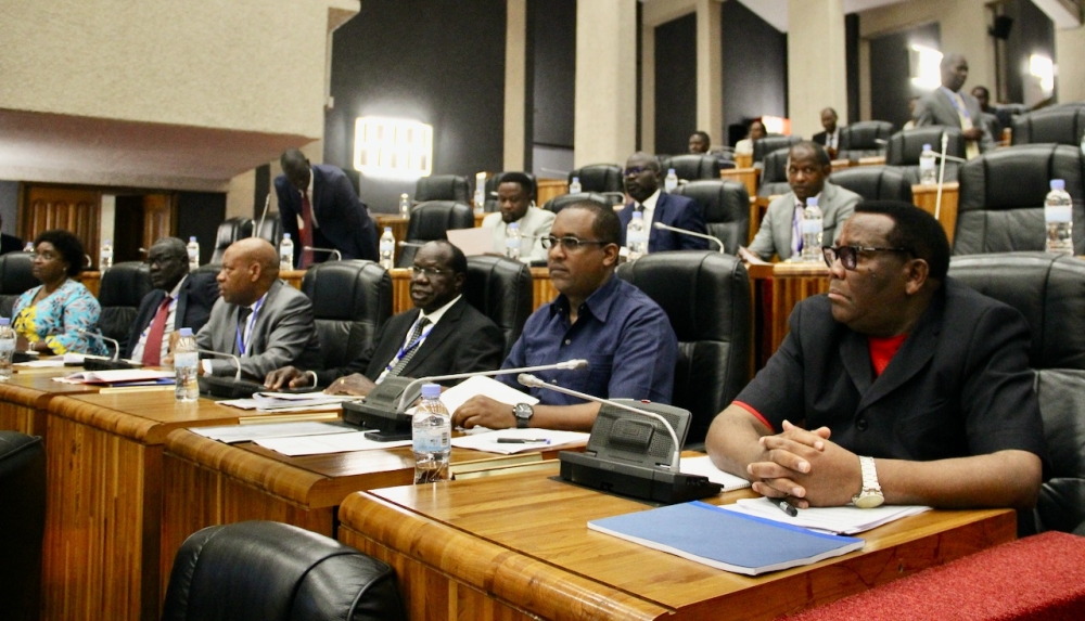 Members of the East African Legislative Assembly during plenary session session in Kigali on October 31. Courtesy