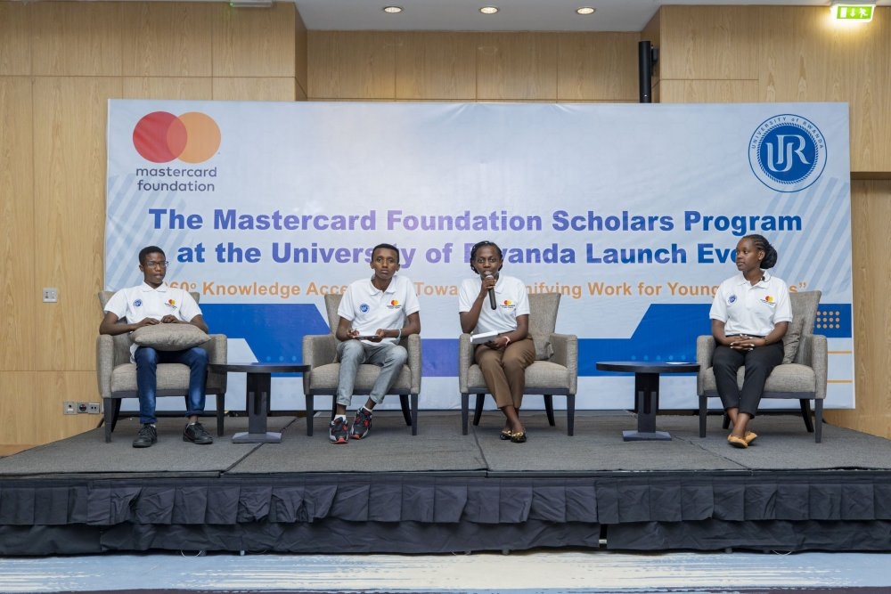 Some of the students who got scholarships
from Mastercard Foundation give testimonies about previous challenges in their studies.