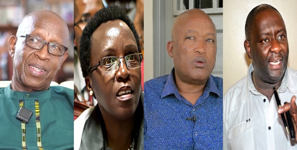 (L-R) Mutaboba, Odette Nyiramirimo, Tom Ndahiro and Alain Mukurarinda. File