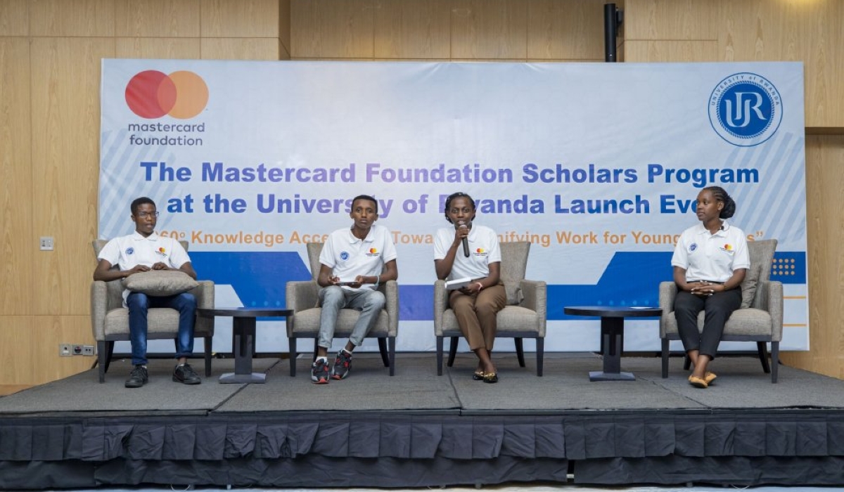Some of the students who got scholarships
from Mastercard Foundation give testimonies about previous challenges in their studies.