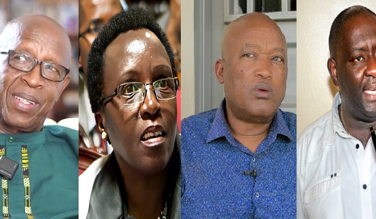 (L-R) Mutaboba, Odette Nyiramirimo, Tom Ndahiro and Alain Mukurarinda. File