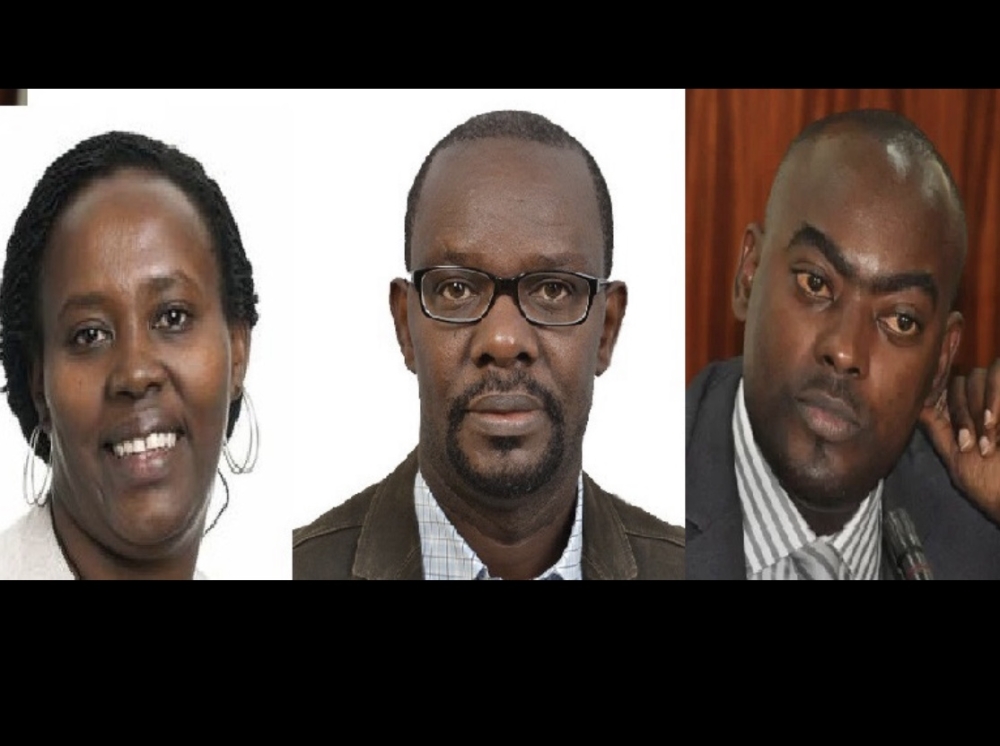 L-R -Betty Mutesi, the Rwanda and Burundi country director of International Alert, FrederickGolooba Mutebi and  Mukasa Mbidde, a member of the East African Legislative Assembly