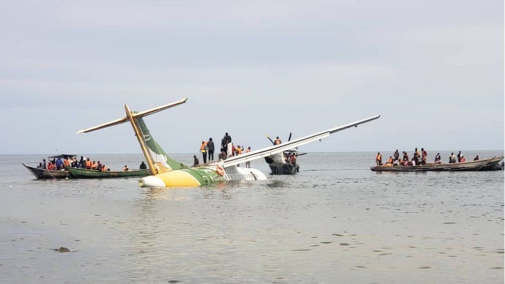 A view of the incident in Lake Victoria. A Rwandan woman has been named among 19 people who died in a Tanzanian plane crash Sunday. Internet