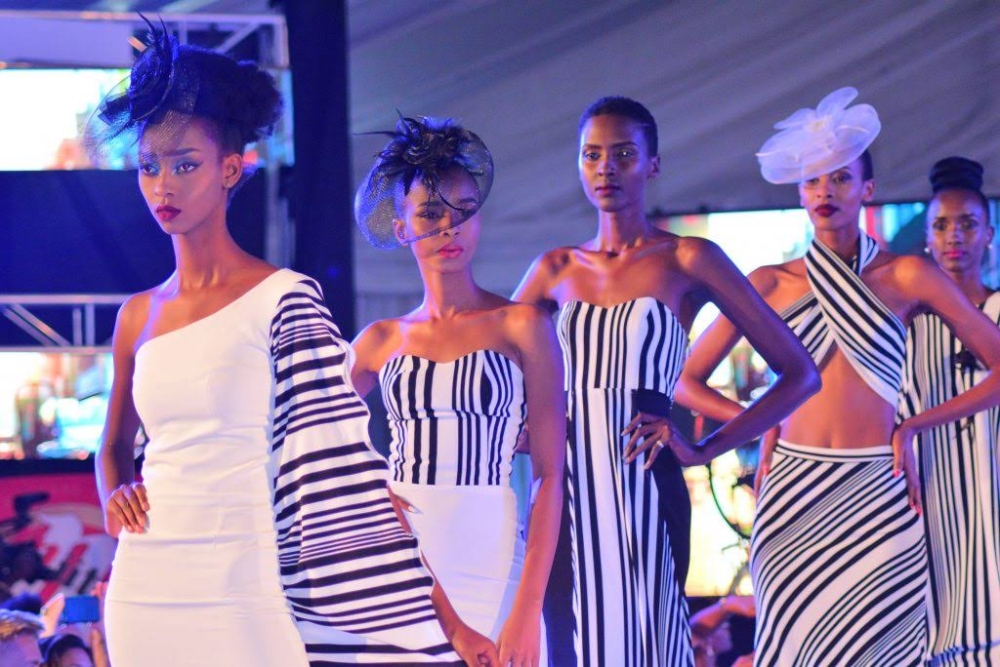 Models showcase designs during past Kigali International Fashion Week events