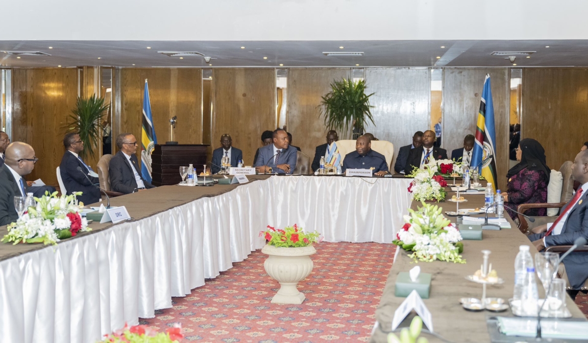 EAC leaders attending a High Level Consultative meeting on the situation in Eastern DR Congo
