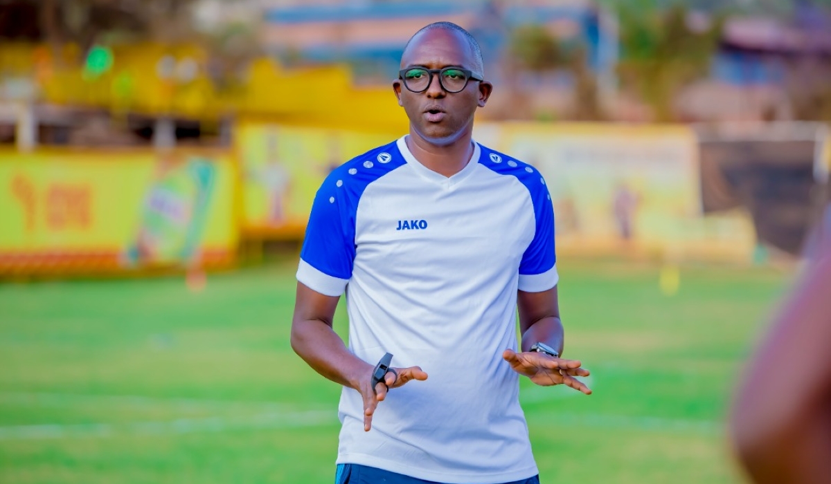Rayon Sports coach Christian Francis Haringingo during a trainig session. Photo: Courtesy.