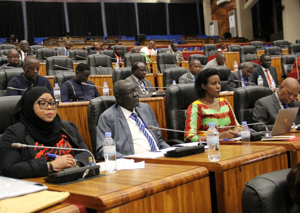 Members of East African Legislative Assembly during a plenary in Kigali  on November 4. The Assembly adopted a motion to support EACOP. Courtesy