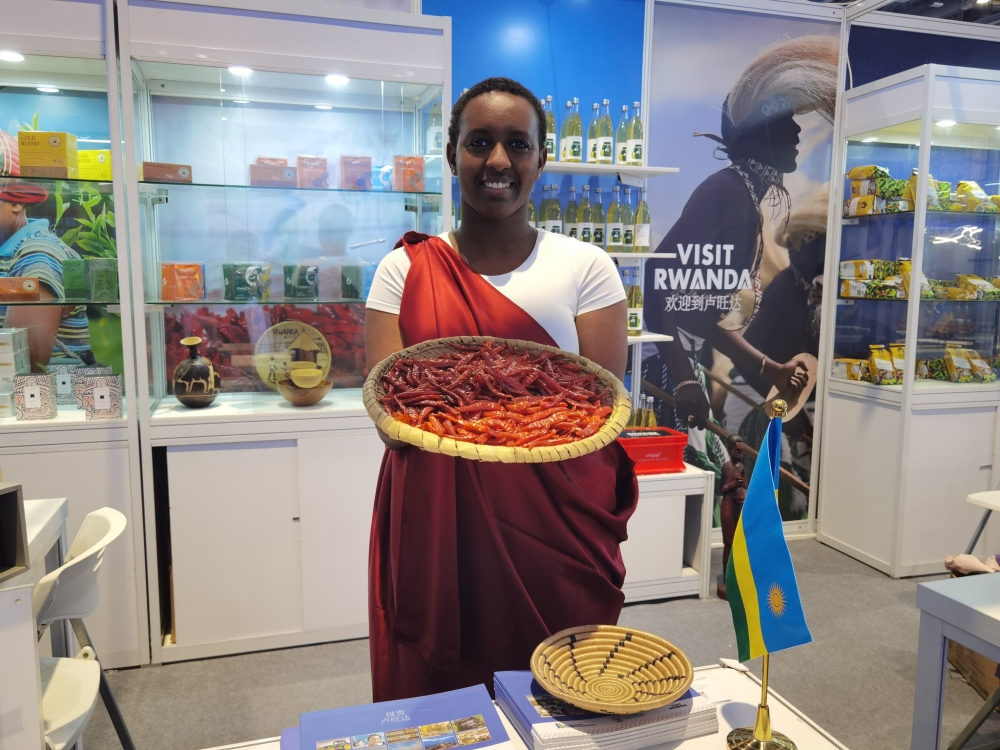 They showcased a number of Rwandan products including chili, made-in-Rwanda handicrafts, avocado oil, as well as various types of coffee including instant coffee, to the Chinese market.