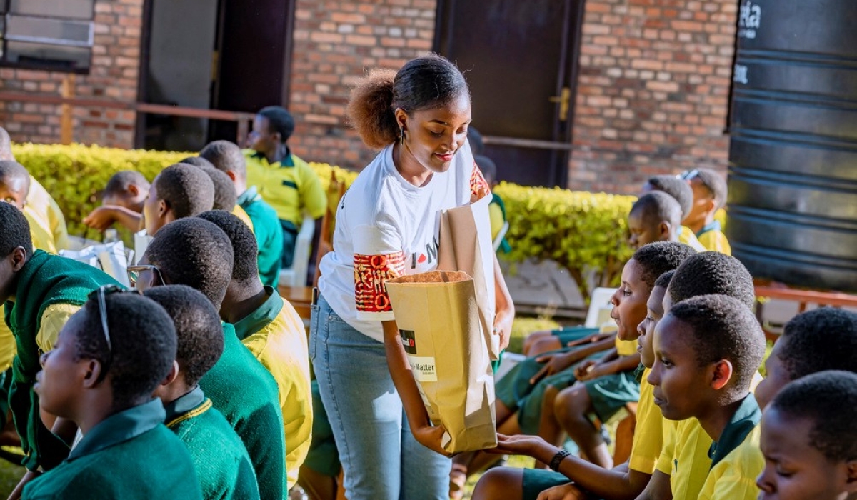 The support is part of the End Period Poverty campaign that was sponsored by Bank of Kigali.