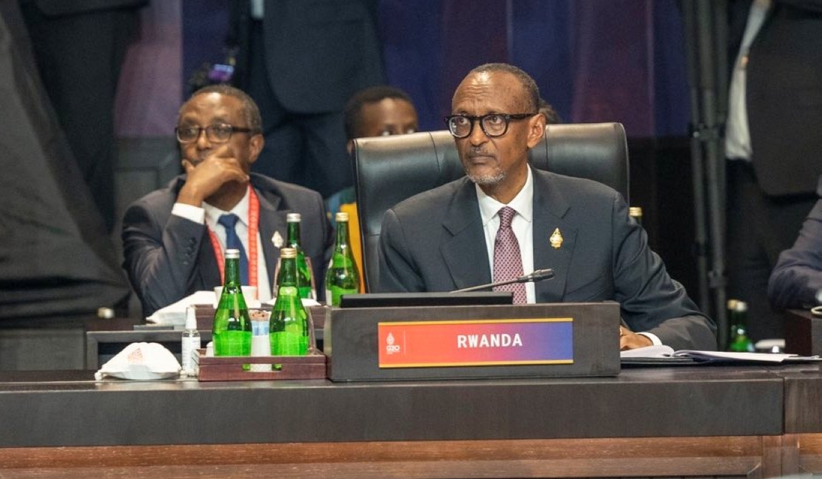 President Kagame and Foreign Affairs minister Vincent Biruta at the G20 Summit in Indonesia on Tuesday, November 15.
. Photo by Village Urugwiro
