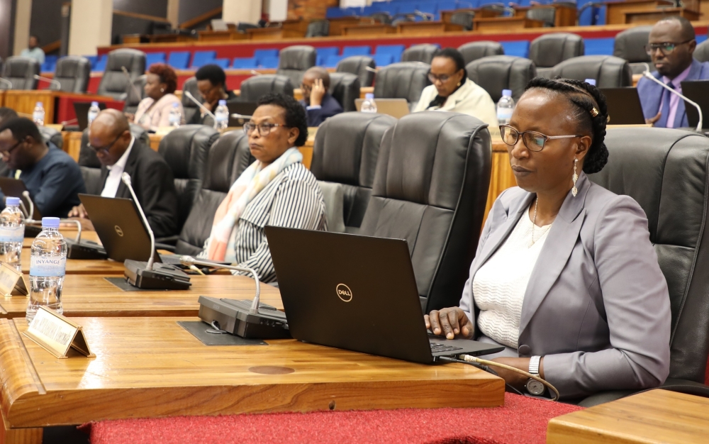 Members of Parliament follow Minister Bayisenge&#039;s presentation while appearing before parliament  to answer questions about domestic conflicts and problems affecting the society on Tuesday, November 15.Courtesy