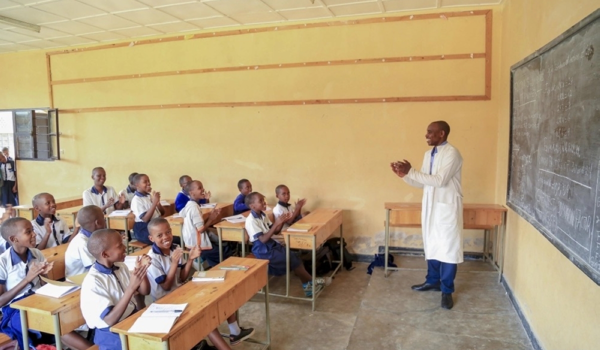 A teacher presiding over lectures at SOS Kacyiru in Kigali. / Craish Bahizi