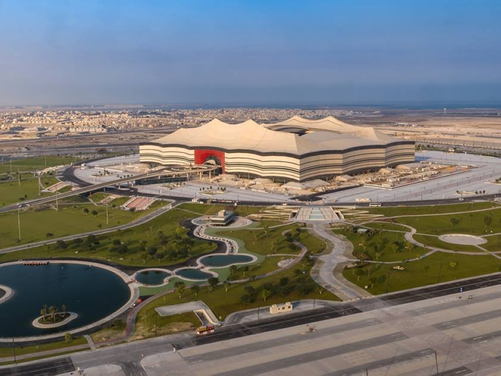 The city of Al Khor showing the Al Bayt Stadium where the opening match between Qatar and Ecuador will be played on Sunday, November 20.courtesy