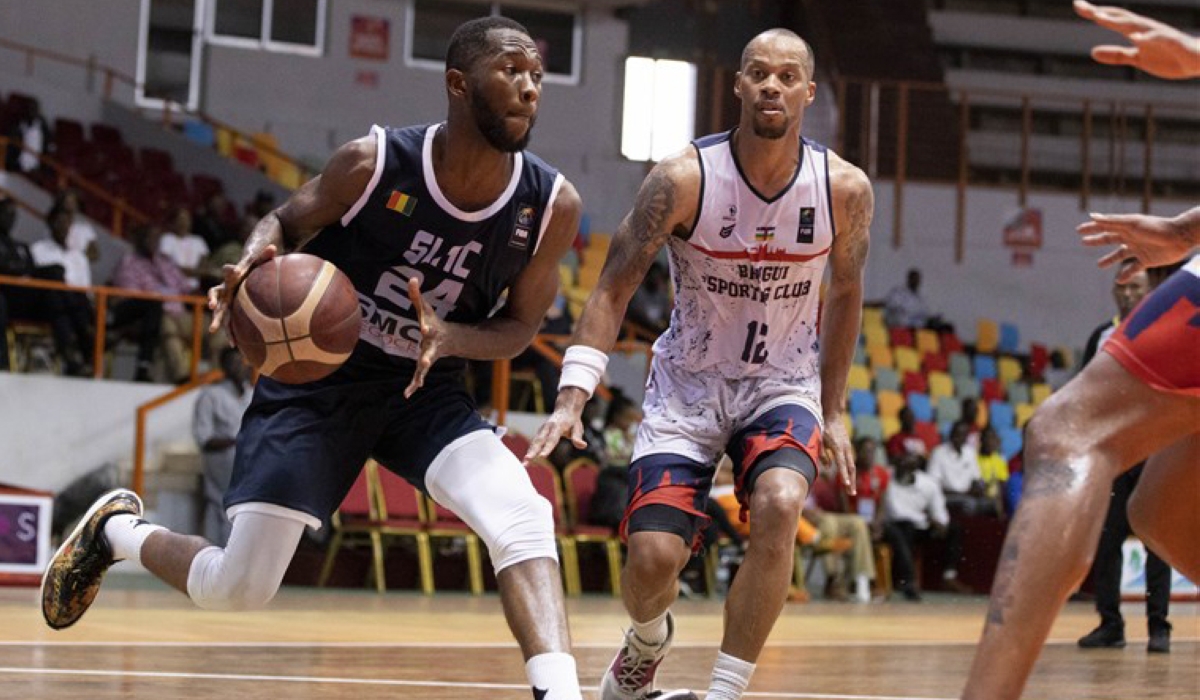 Seydou Legacy Athletique Club&#039; s player with the ball as they beat Bangui Sporting Club at Palais de Sport Treichville, Abidjan.  on Friday, November 18