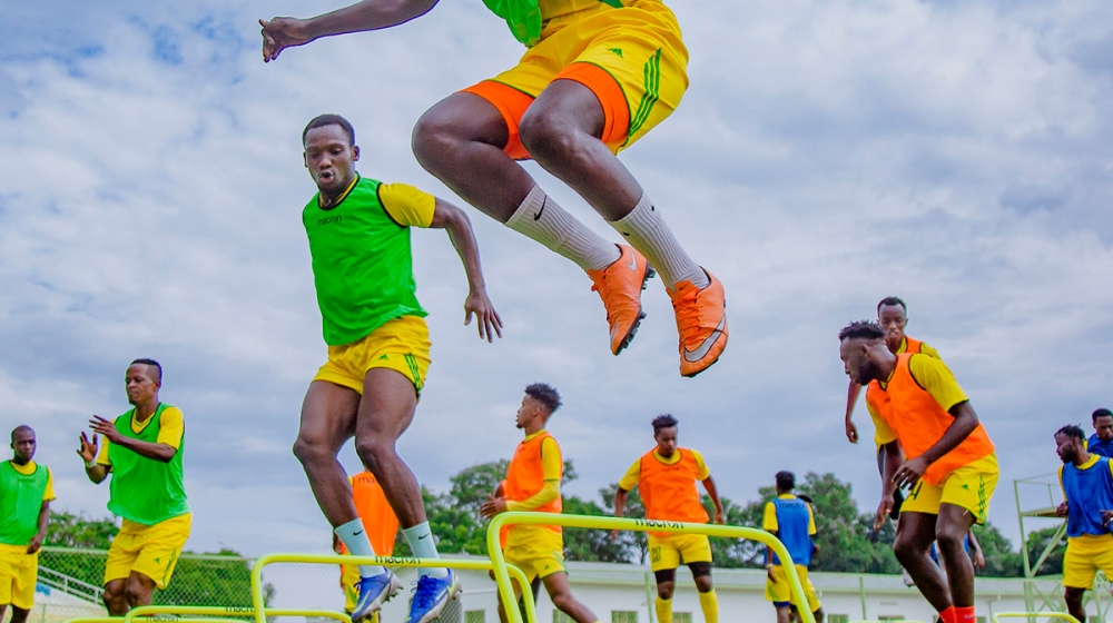 AS KIgali players during a training session at Kigali Stadium. Photo: Courtesy.