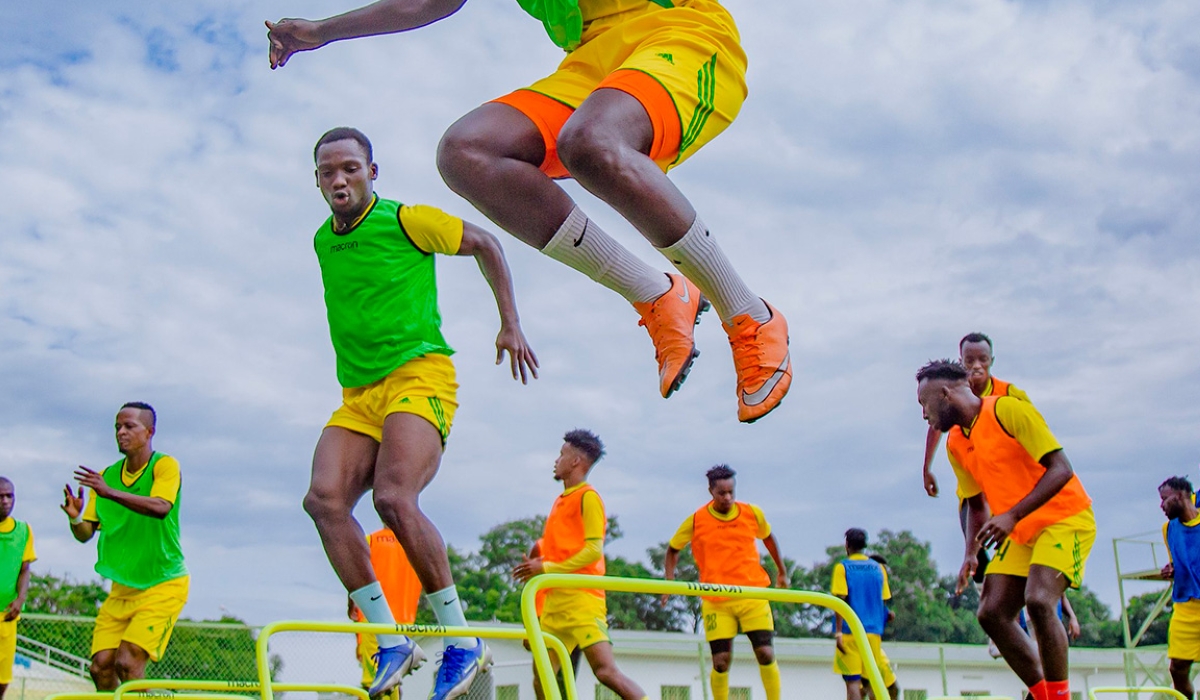 AS KIgali players during a training session at Kigali Stadium. Photo: Courtesy.
