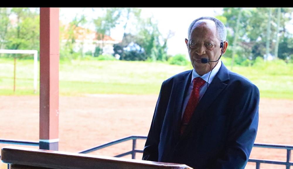 The founder of Kigali Independent University, Rwigamba Balinda addresses  both local and international students of the campus on Monday, November 21. Photos by Craish Bahizi