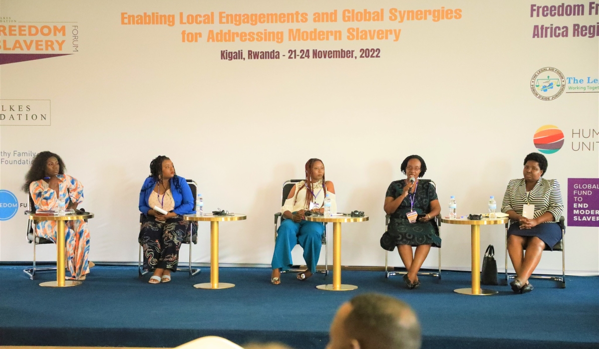 A panel discuss a number of things including external factors connected to modern-day slavery in the region, issues of forced labor and sexual exploitation, among others.