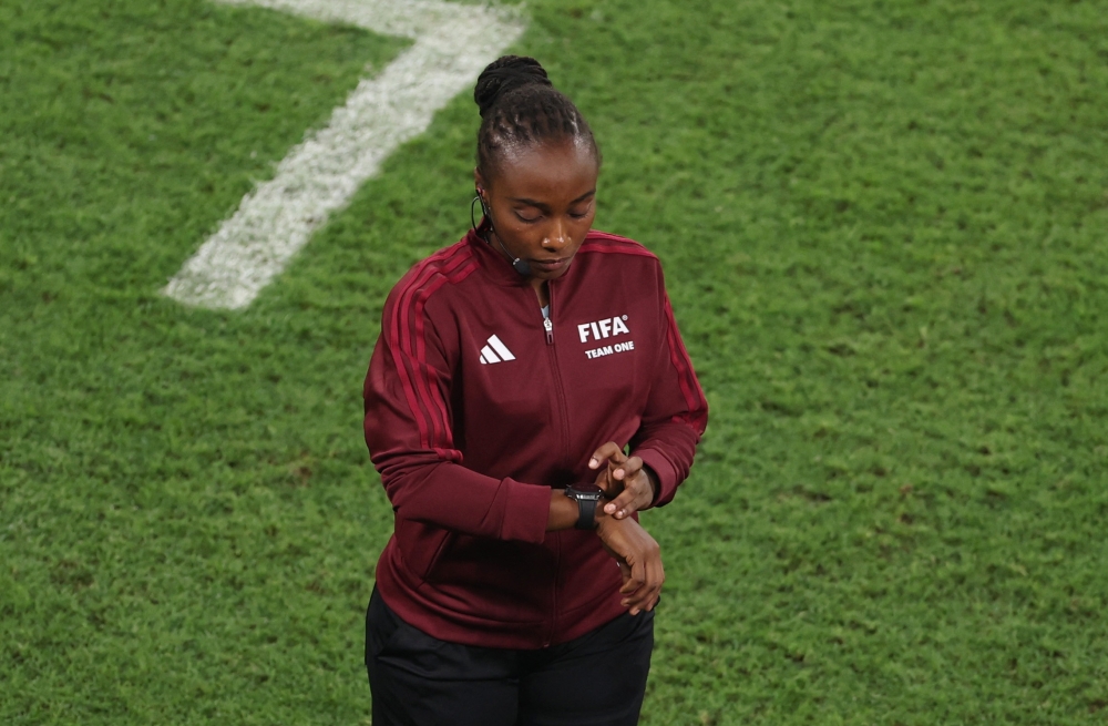Rwandan referee Salma Mukansanga made history in Qatar as she became the first African woman to officiate a men’s World Cup match  France beat Australia 4-1 in Group D opener on Tuesday, November 22. Photo-France 24