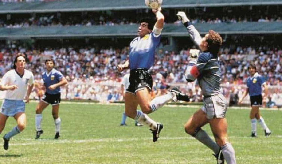 Diego Maradona’s ‘Best World Cup Goal Ever’ Vs England, 1986. internet photo