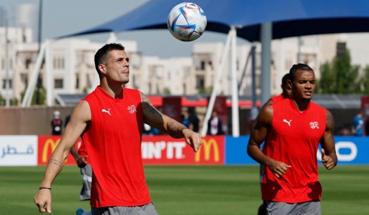 Switzerland&#039;s Granit Xhaka will be hoping to carry his club form into the World Cup (Suhaib Salem/REUTERS)