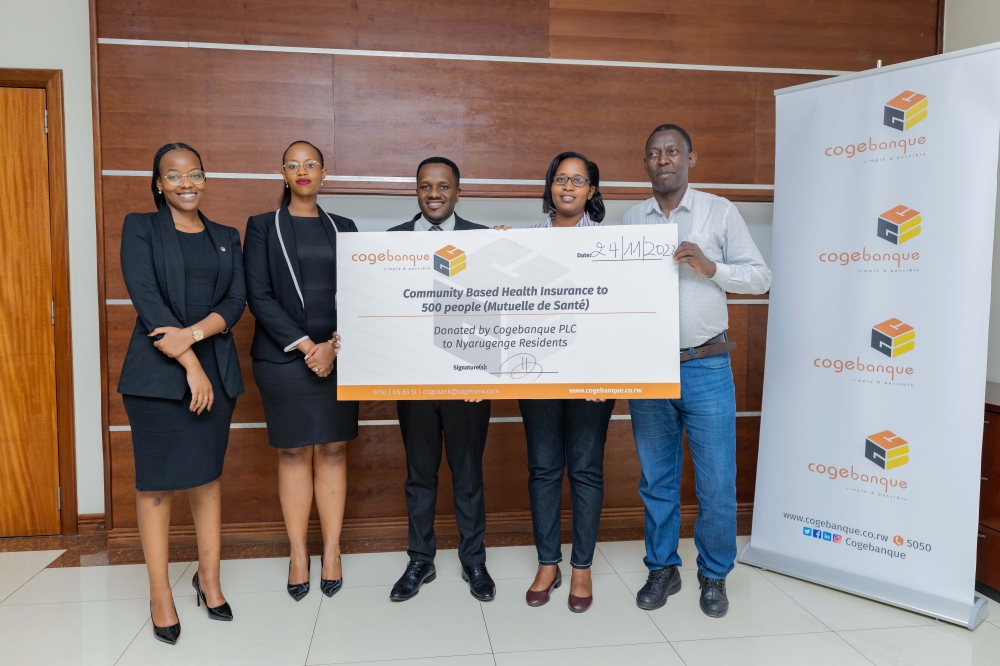 The donation was formally received by Nyarugenge District authorities and will benefit vulnerable people who would not afford to pay health insurance  Thursday, November 24, Courtesy