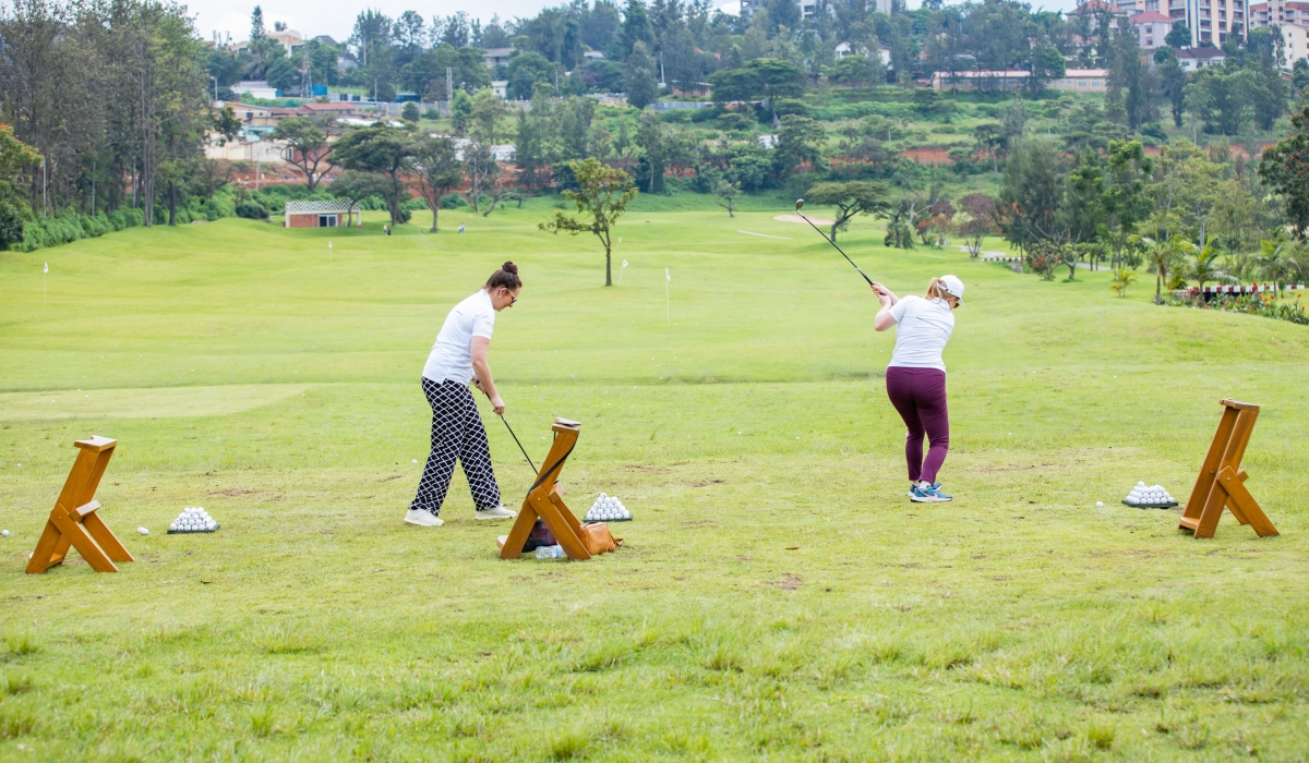 Golfers during the Golf for Conservation event held at Kigali Golf Club on Sunday, November 27. Photo: Courtesy.