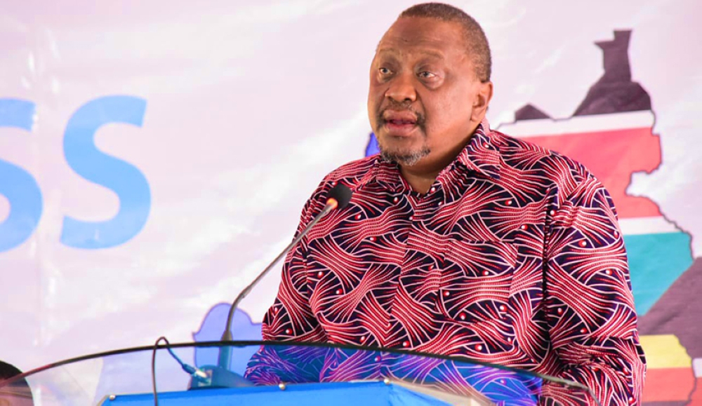 Uhuru Kenyatta, facilitator of the East African Community  efforts to restore peace in eastern DR Congo addresses  the third round of the inter-Congolese dialogue in Nairobi on Monday, November 28.Courtesy