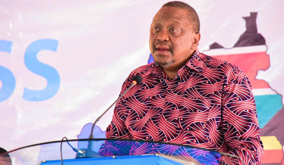 Uhuru Kenyatta, facilitator of the East African Community  efforts to restore peace in eastern DR Congo addresses  the third round of the inter-Congolese dialogue in Nairobi on Monday, November 28.Courtesy