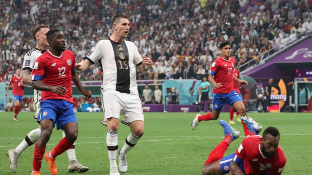 A tense match, full of drama, saw Germany take a lead over Costa Rica [Showkat Shafi/Al Jazeera