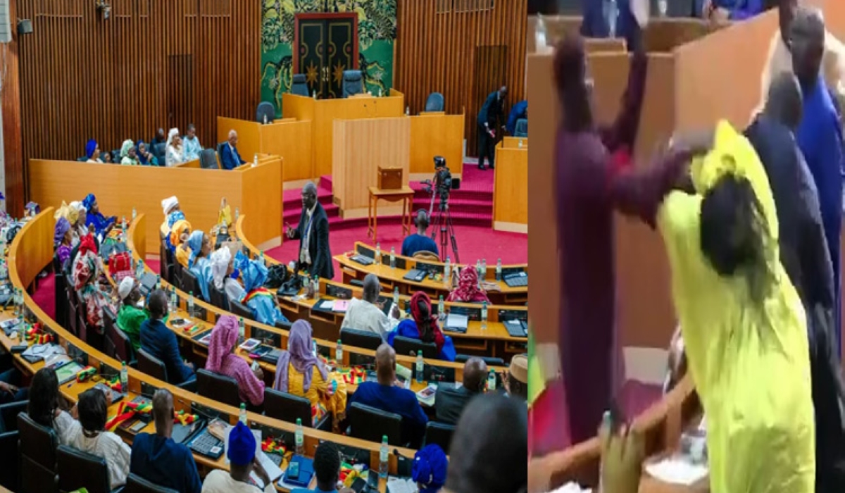 A brawl erupted in Senegal’s parliament on Thursday, after opposition MP Massata Samb slapped Amy Ndiaye Gniby of the ruling coalition BBY, during a budget presentation,