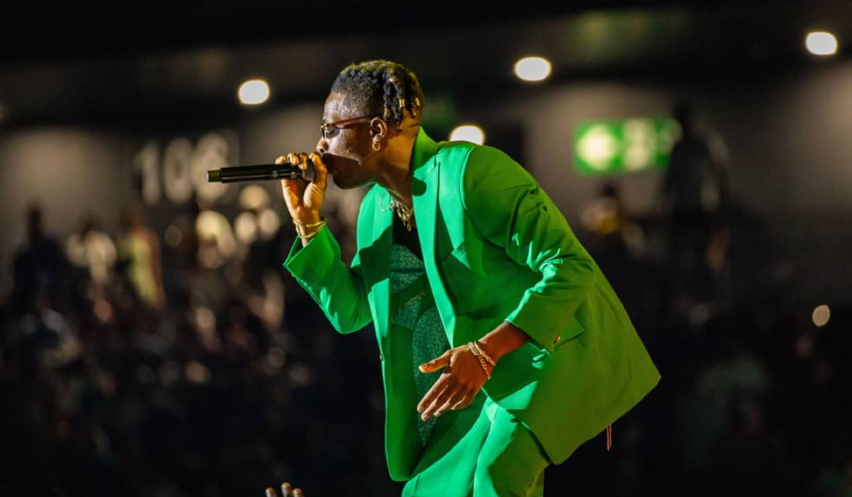 Nigerian musician Joseph Akinwale Akinfenwa commonly known as Joeboy during his performance at the 2022 Kigali Fiesta mega show on Saturday. All Photos by Dan Kwizera