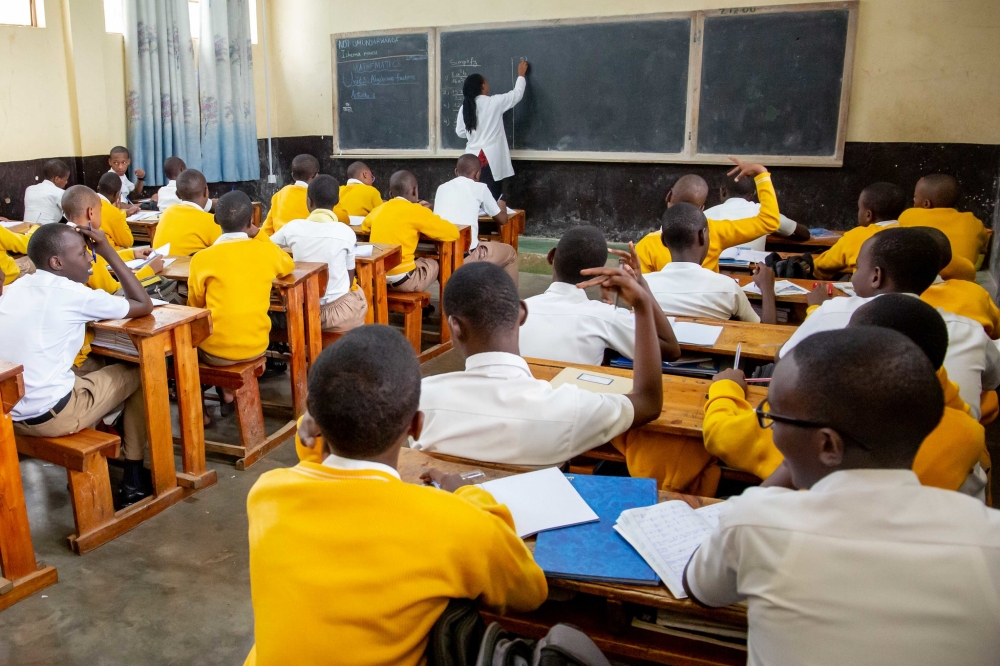 Students during a class at  at College St Andre at Nyamirambo in Kigali. Craish Bahizi. Courtesy