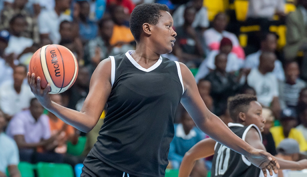 Charlotte Umugwaneza, the captain of APR Women Basketball Club,calls for a serious fight for national pride at the 2022 Africa Champions Cup for Women. Courtesy
