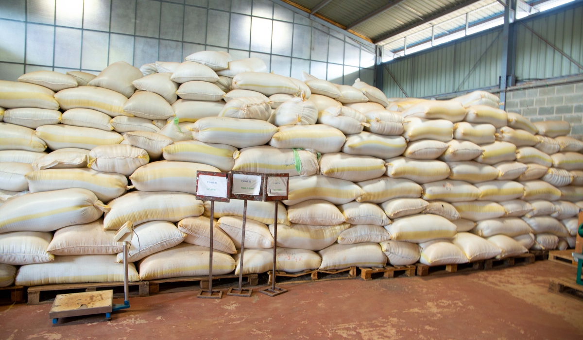 Chia seeds produce at Akenes and Kernels warehouse at Kigali Special Economic Zone. (Photo by Dan Gatsinzi)