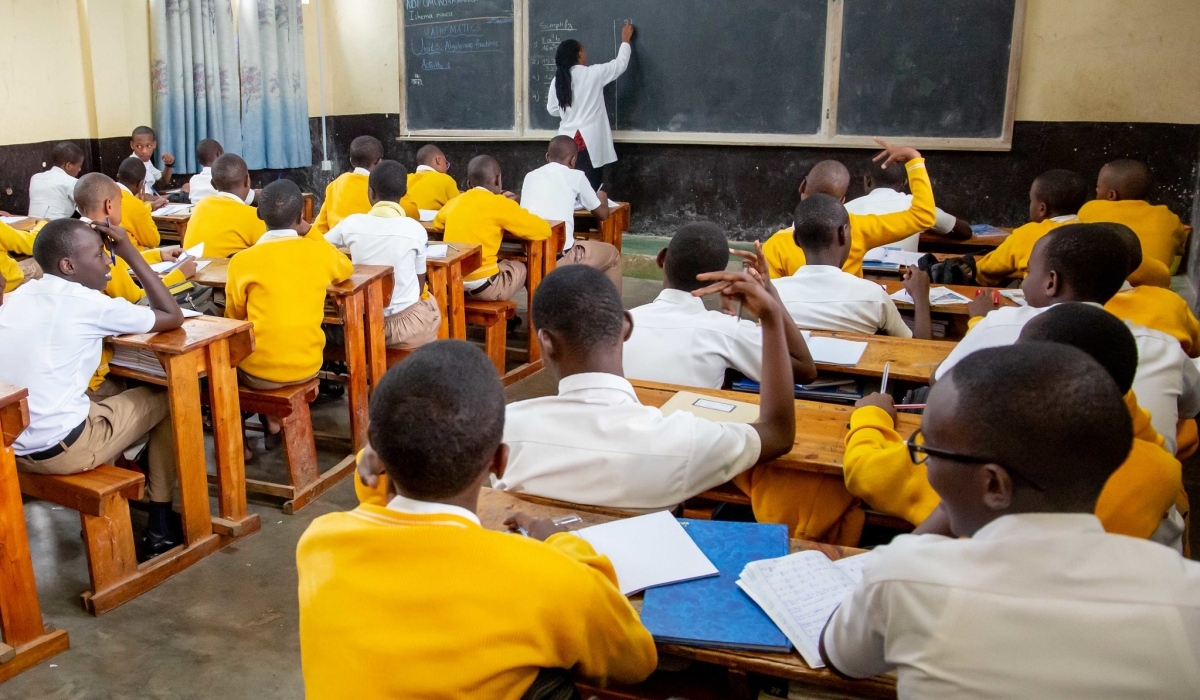 Students during a class at  at College St Andre at Nyamirambo in Kigali. Craish Bahizi. Courtesy