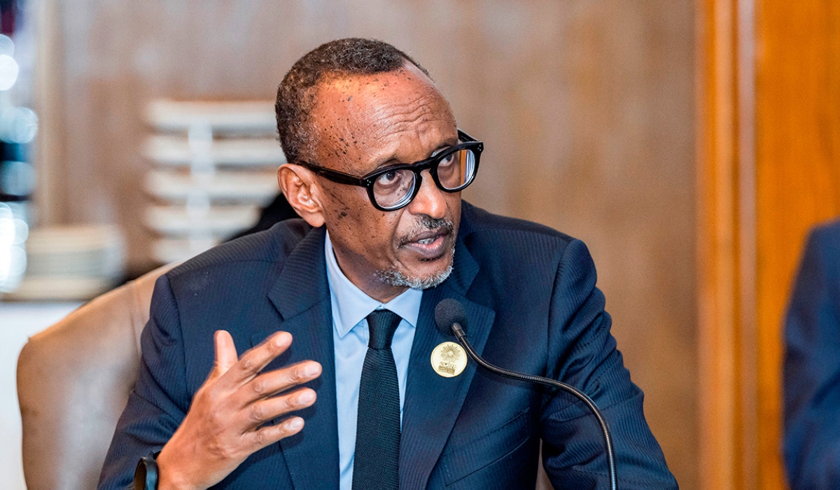 President Paul Kagame virtually addressed the 4th edition of Kusi Ideas Festival on December 8, themed “Climate Change Exploring African Responses and Solutions.” Photo by Village Urugwiro