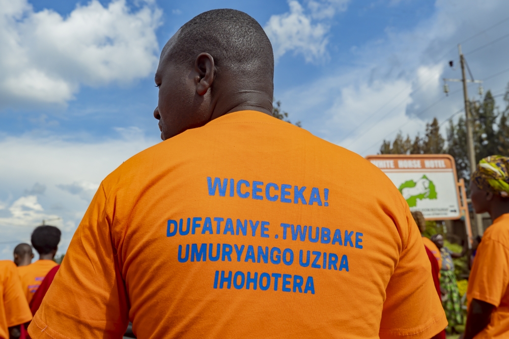 A resident during Anti-GBV campaign dubbed  ‘Wiceceka’ that aims to break the culture of silence on gender-based violence and support victims of GBV. Courtesy