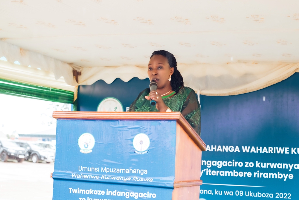 Chief Ombudsman, Madeleine Nirere, speaks during the celebration of the International Anti-Corruption Day, on Friday, December 09, 2022 (1)