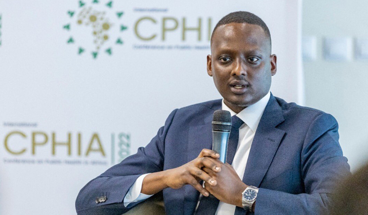 Dr. Yvan Butera, State Minister in the Ministry of Health speaks at the conference. He said that this conference provides a platform for knowledge and skills sharing aimed at building resilient health systems. Courtesy