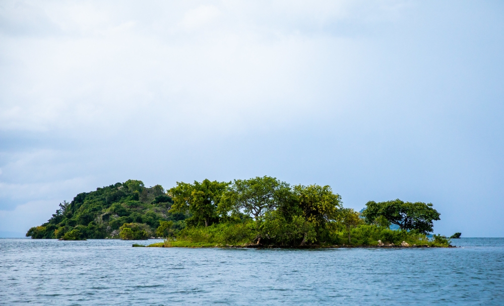 A view of  "Akarwa k&#039;Abakobwa" an island in Lake Kivu that it was reported to be an island for pregnant girls in ancient Rwanda. Photo by Olivier Mugwiza