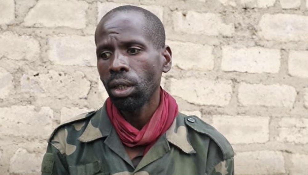 Warrant Officer Innocent Uwamungu, says he worked in the administration office of Maj Gen Pacifique Ntawunguka, aka Omega, the military head of FDLR. Courtesy