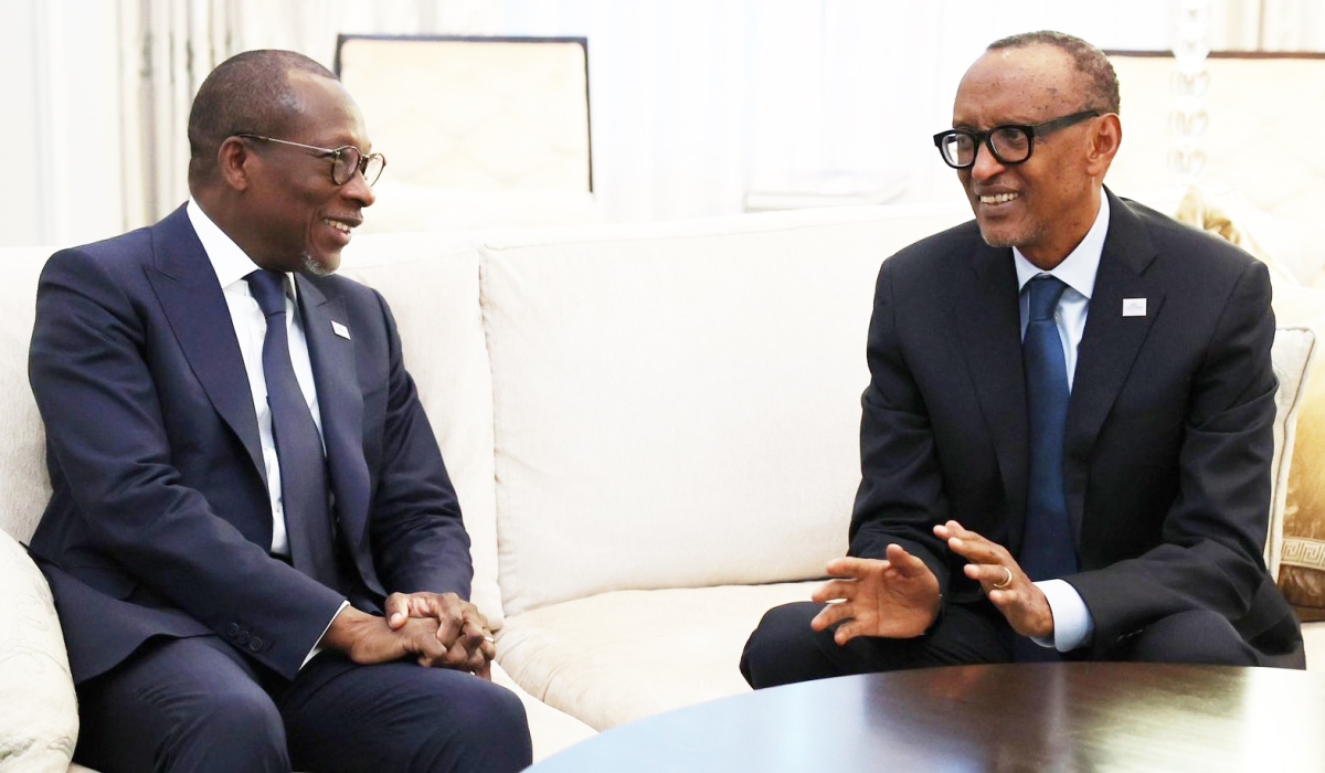 President Kagame meets with President Patrice Talon of Benin on the sidelines of the ongoing US-Africa leaders summit, underway in Washington DC. Photo by Village Urugwiro