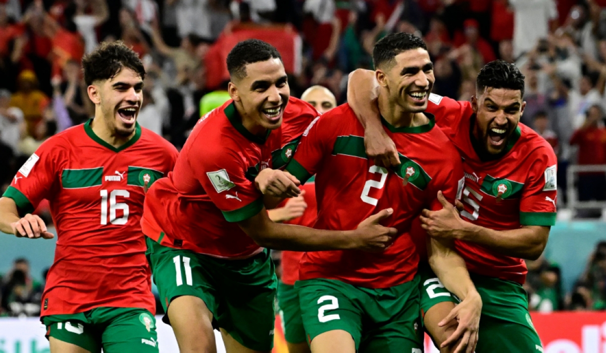 Morocco topped Group F which involved Croatia, Belgium and Canada by amassing seven points. They drew goalless with Croatia, beat Belgium 2-0 and defeated Canada 2-1. Net photo.