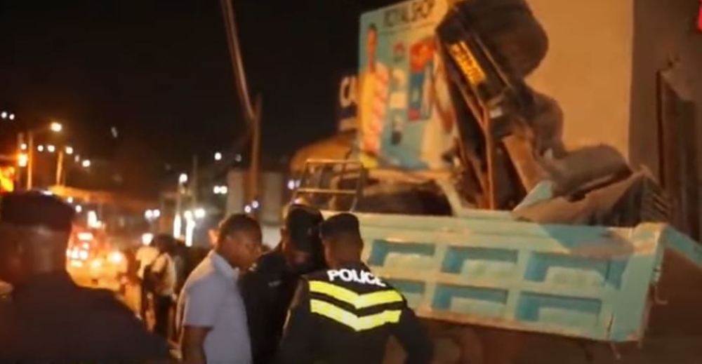 A scene of a fatal accident of a truck at Zindiro, in Gasabo District on Monday evening, December 19. Courtesy