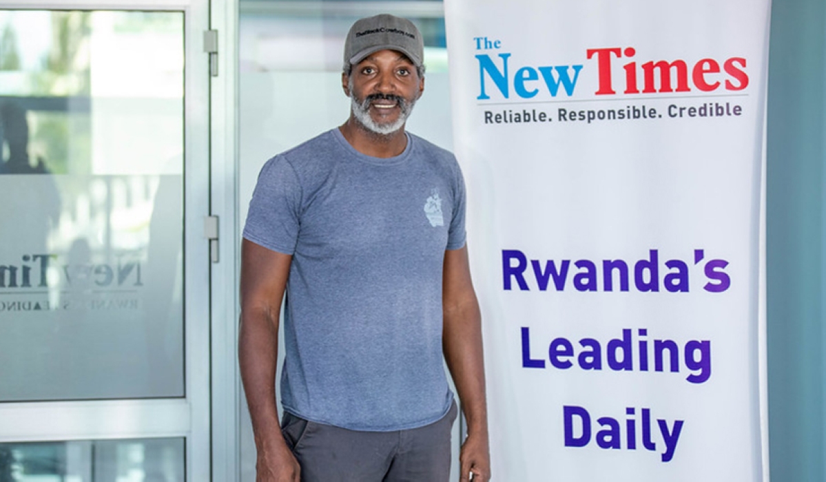 Charles Perry during an interview with The New Times. Photo/ Willy Mucyo